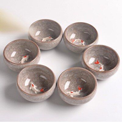 ȸ Ǫ  Ʈ (6 )       Ʈ Ŀ    Ʈ Binglie /Gray Kung fu tea set (6 pieces) Ceramic Tea cup chinese travel tea set Coffee cups amp tea